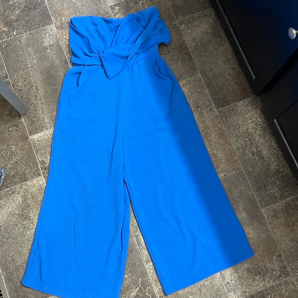 Bought from boutique- super cute blue jumpsuit